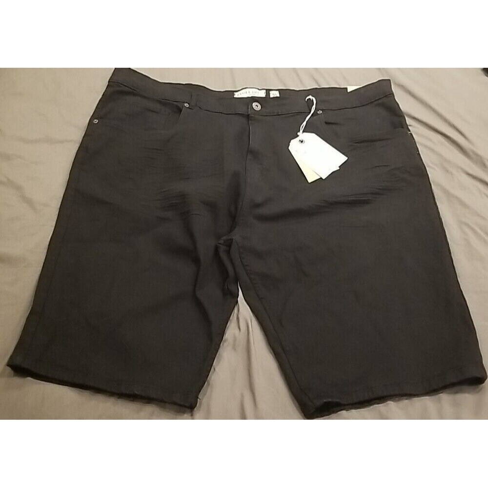 Evolution In Design Shorts Mens 50 Black Slim Stretch Streetwear Hip-hop